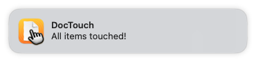DocTouch app notification